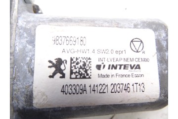 9837669180  ELEVALUNAS DELANTERO IZQUIERDO PEUGEOT 508 ALLURE PACK 2022 9837669180 214325 PEUGEOT - 3