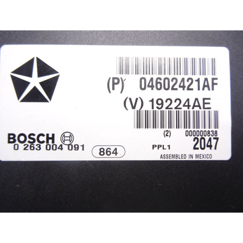 04602421AF MODULO ELECTRONICO CHRYSLER 300C (LE/LX) 3.0 CRD 2009 04602421AF 214718 CHRYSLER - 1