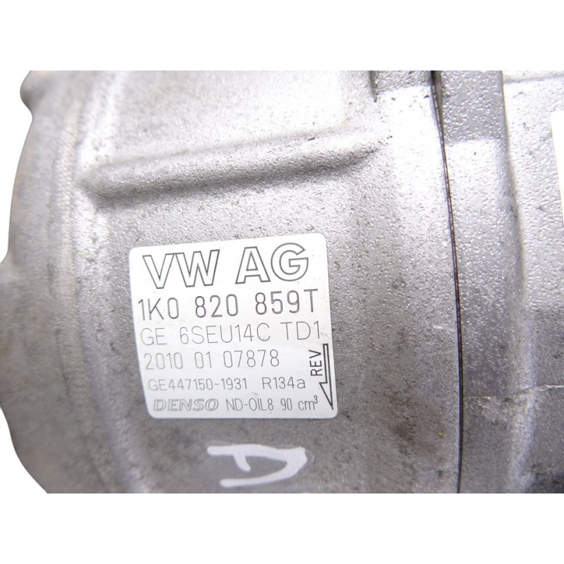 1K0820859T  COMPRESOR AIRE ACONDICIONADO AUDI A3 SPORTBACK (8PA) 1.4 TFSI Ambiente 2010 1K0820859T 214754 AUDI - 2
