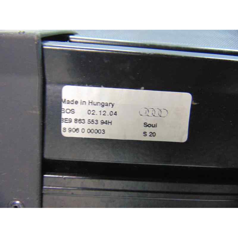 8E986355394H BANDEJA TRASERA AUDI A4 AVANT (8E) 2.7 TDI (DPF) 2008 8E986355394H 178329 AUDI - 15