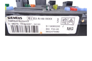 9652474480  CAJA RELES / FUSIBLES CITROEN C3 1.1 Collection 2004 9652474480 213031 CITROEN - 1