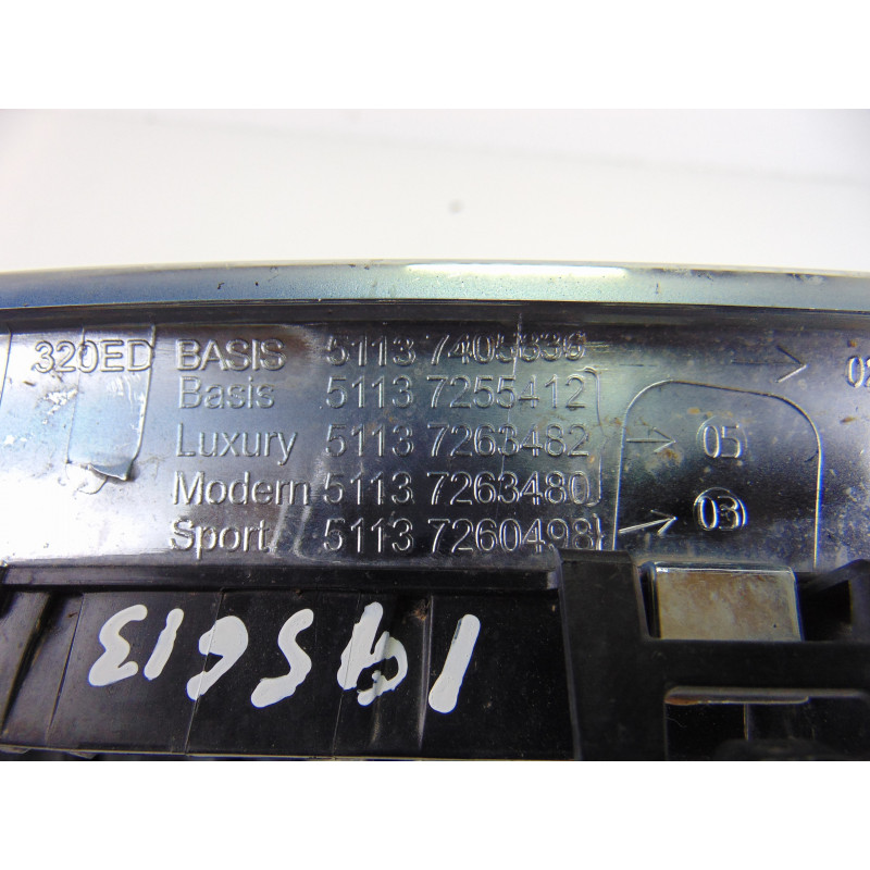 7295436 REJILLA PARAGOLPES DERECHA BMW SERIE 3 BERLINA (F30N) 318d 7295436 195613 BMW - 3