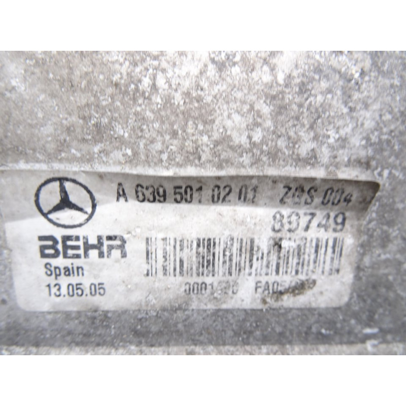A6395010201 INTERCOOLER MERCEDES-BENZ VITO FURGÓN (639) 109  CDI  Compacto  (639.601) 2005 A6395010201 214846 MERCEDES-BENZ - 3