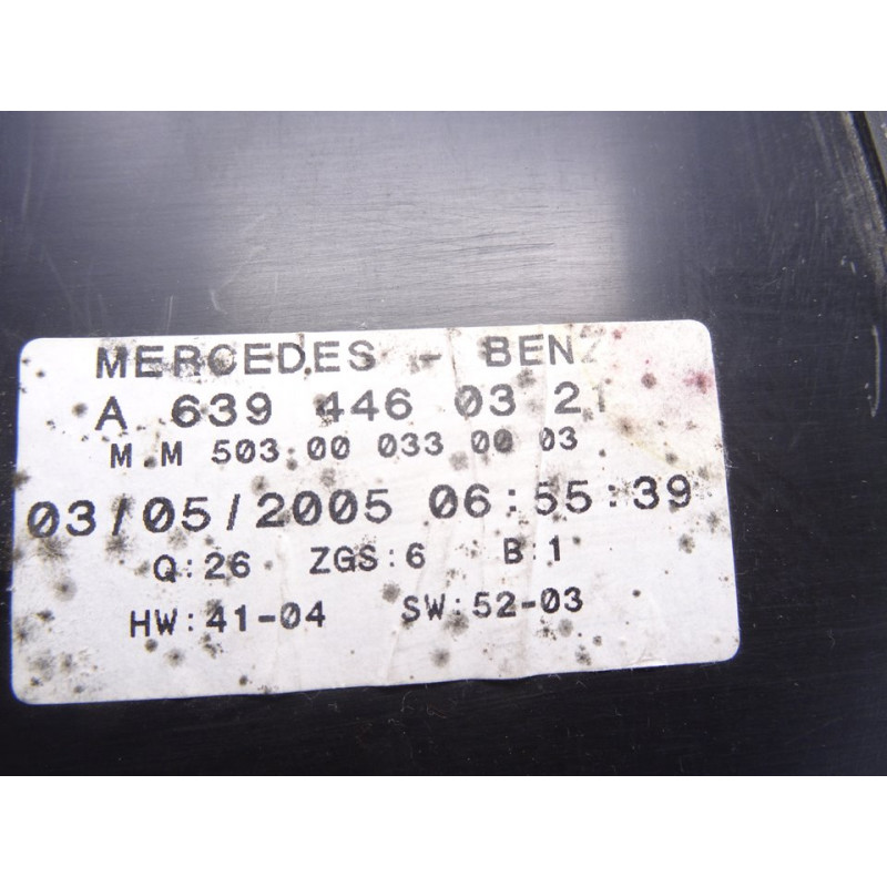 A6394460321 CUADRO INSTRUMENTOS MERCEDES-BENZ VITO FURGÓN (639)