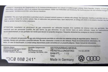 3C0880241 AIRBAG LATERAL IZQUIERDO VOLKSWAGEN PASSAT VARIANT (3C5) Highline 2006 3C0880241 173423 VOLKSWAGEN - 1