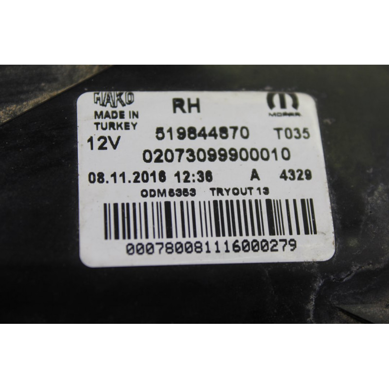 519844870 PILOTO TRASERO DERECHO FIAT II TIPO (356) BERLINA