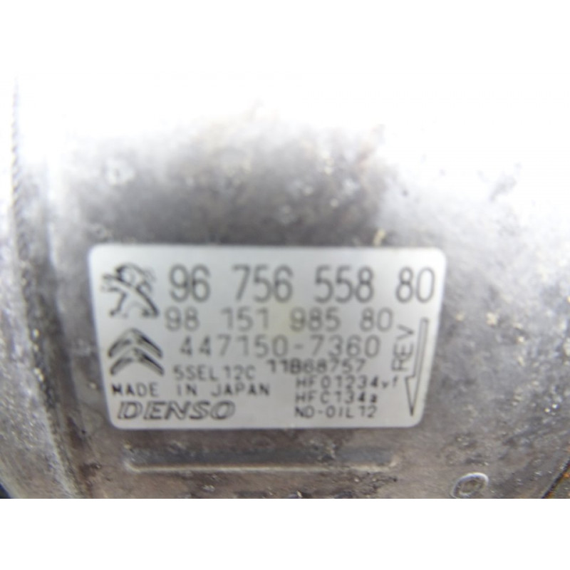 9675655880  COMPRESOR AIRE ACONDICIONADO CITROEN C3 AIRCROSS Feel 2019 9675655880 213981 CITROEN - 1