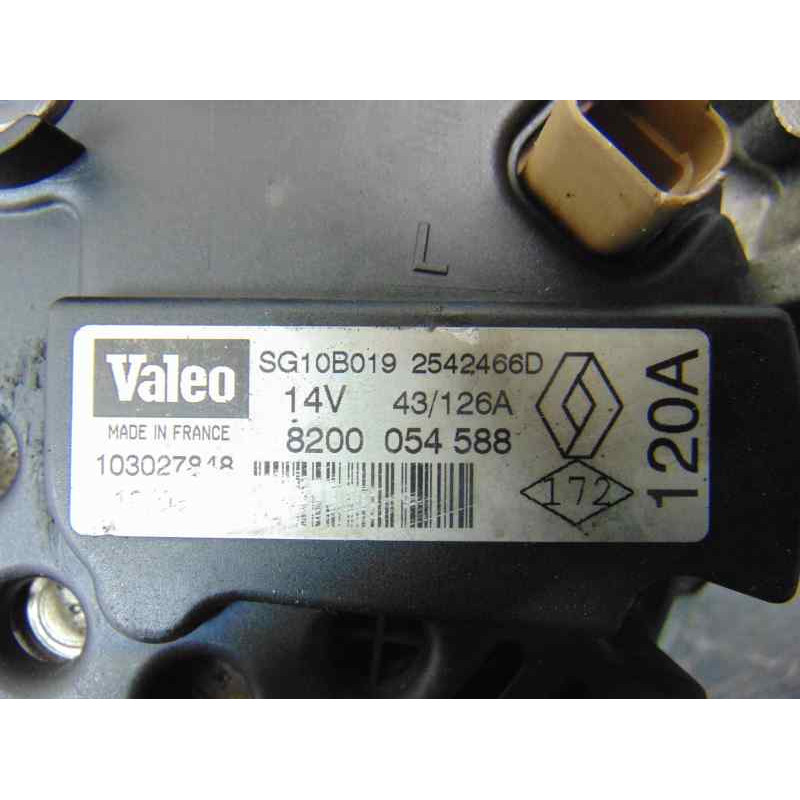 8200054588  ALTERNADOR RENAULT SCENIC I (JA...) 1.9 DCI Authentique 2003 8200054588 180192 RENAULT - 3