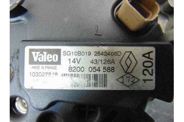 8200054588  ALTERNADOR RENAULT SCENIC I (JA...) 1.9 DCI Authentique 2003 8200054588 180192 RENAULT - 3