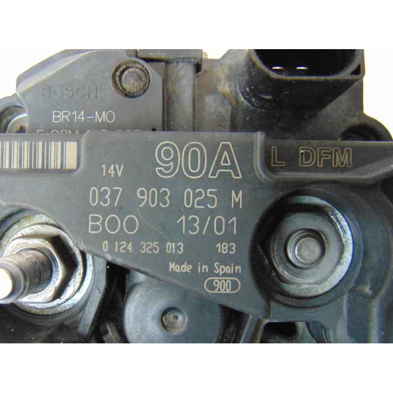 037903025M  ALTERNADOR SEAT IBIZA (6K1) Signo 2001 037903025M 185240 SEAT - 1