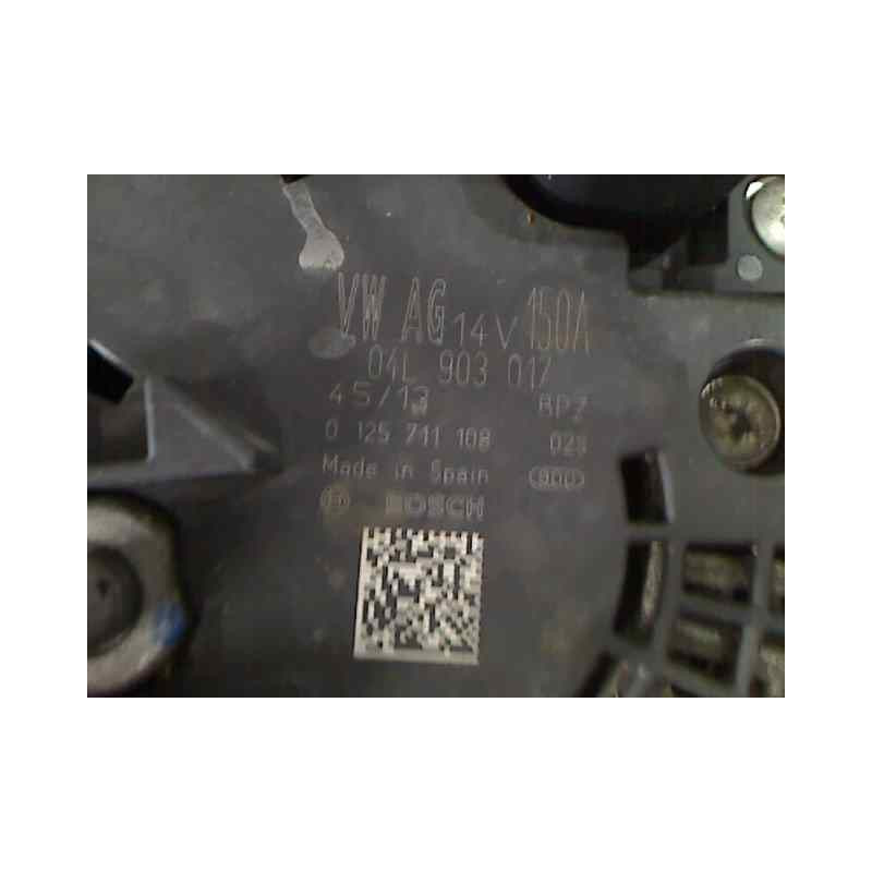 04L903017 ALTERNADOR AUDI A4 BERLINA (8K2) Básico 2008 04L903017 154819 AUDI - 2