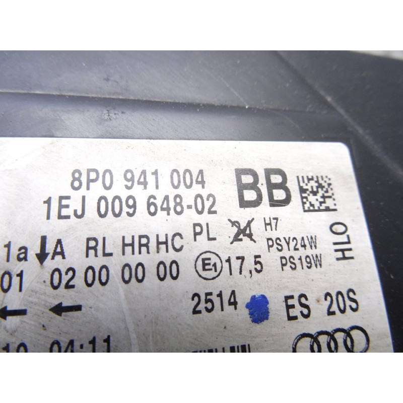 8P0941004 FARO DERECHO AUDI A3 SPORTBACK (8PA) 1.4 TFSI Ambiente 2010 8P0941004 214539 AUDI - 2