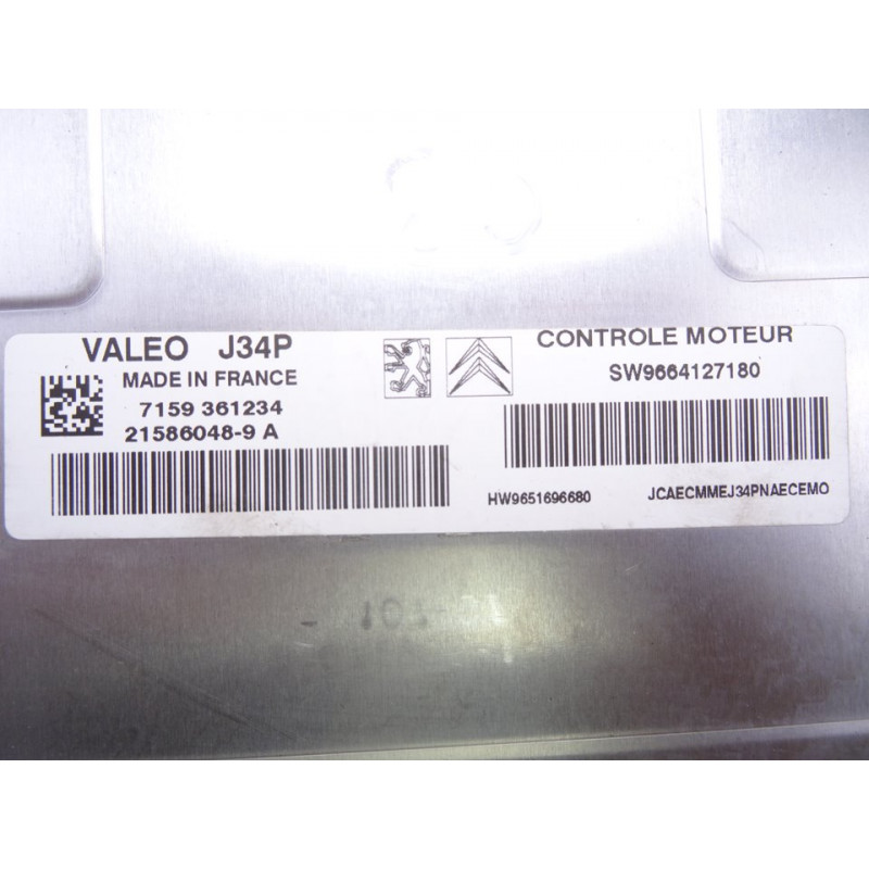 9664127180 CENTRALITA MOTOR UCE CITROEN C3 1.4 Collection 2007 9664127180 214989 CITROEN - 2