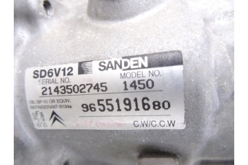 9655191680  COMPRESOR AIRE ACONDICIONADO CITROEN C3 1.4 Collection 2007 9655191680 214994 CITROEN - 1