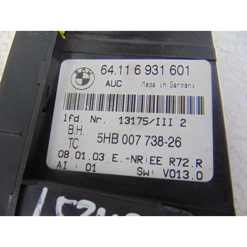 64116931601 MANDO CLIMATIZADOR BMW SERIE 3 BERLINA (E46)