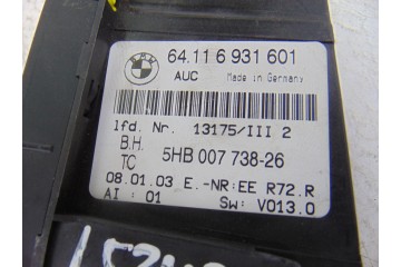 64116931601 MANDO CLIMATIZADOR BMW SERIE 3 BERLINA (E46) 320d Edition Advance 2003 64116931601 153479 BMW - 2