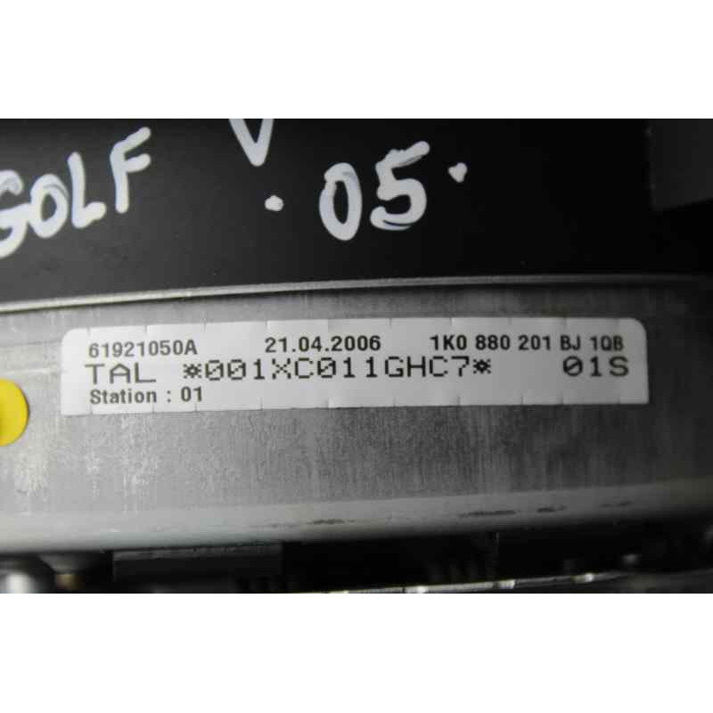 NEGRO KIT AIRBAG VOLKSWAGEN GOLF V (1K1)(10.2003)
