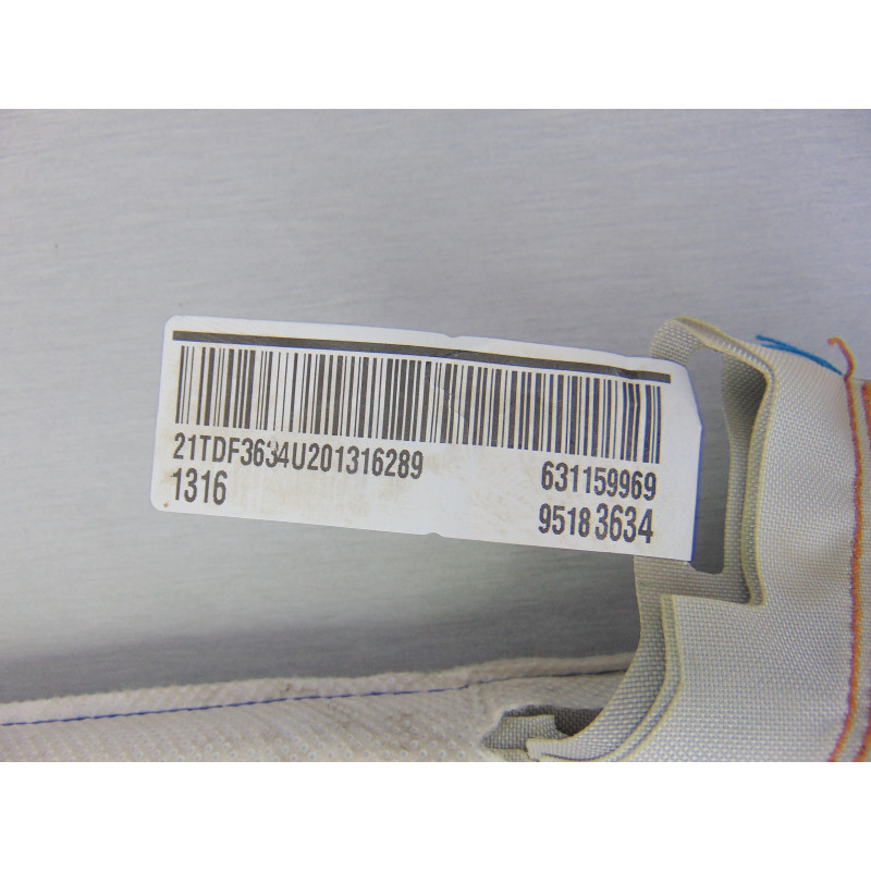 95183634 AIRBAG CORTINA DELANTERO IZQUIERDO CHEVROLET AVEO HATCHBACK LT 2012 95183634 189198 CHEVROLET - 3