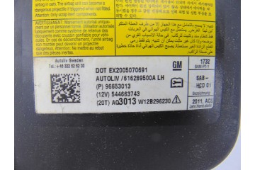 96853013  AIRBAG LATERAL IZQUIERDO CHEVROLET AVEO HATCHBACK LT 2012 96853013 189203 CHEVROLET - 2