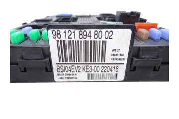 9812189480 CAJA RELES / FUSIBLES PEUGEOT PARTNER FURGÓN Confort L1 2016 9812189480 215159 PEUGEOT - 1