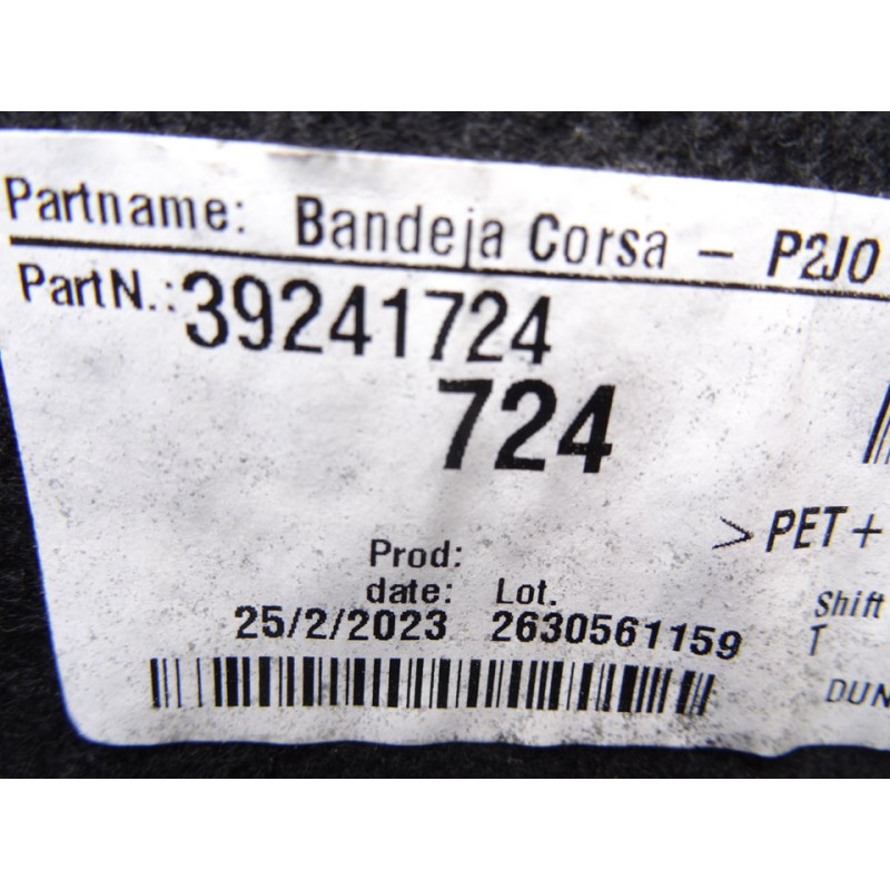 39241724 BANDEJA TRASERA OPEL CORSA F Elegance 2021 39241724 215118 OPEL - 4