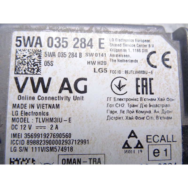 5WA035284E MODULO ELECTRONICO AUDI Q3 (F3B)