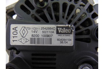 8200100907  ALTERNADOR RENAULT MEGANE II BERLINA 5P Authentique 2004 8200100907 201577 RENAULT - 3