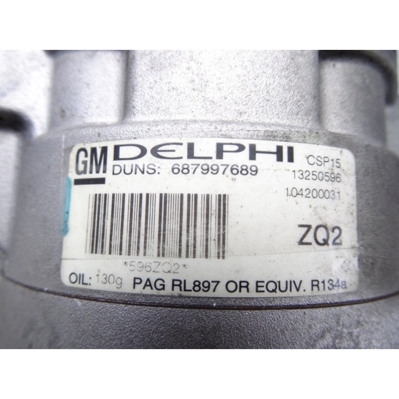 13250596 COMPRESOR AIRE ACONDICIONADO CHEVROLET CRUZE LS 2011 13250596 214291 CHEVROLET - 1