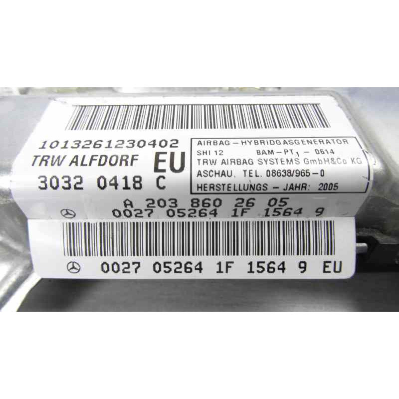 A2038602605 AIRBAG LATERAL DELANTERO DERECHO MERCEDES-BENZ CLASE C (BM 203) FAMILIAR