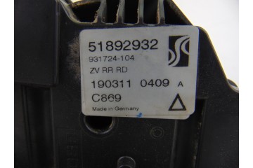 51892932  CERRADURA PUERTA TRASERA DERECHA FIAT III EVO PUNTO (199) Dynamic 2011 51892932 204052 FIAT - 1