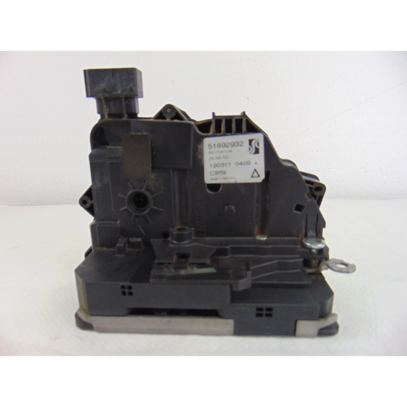 51892932  CERRADURA PUERTA TRASERA DERECHA FIAT III EVO PUNTO (199) Dynamic 2011 51892932 204052 FIAT - 3