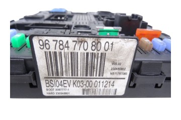 9678477080  CAJA RELES / FUSIBLES CITROEN BERLINGO COMBI X 2015 9678477080 212927 CITROEN - 1