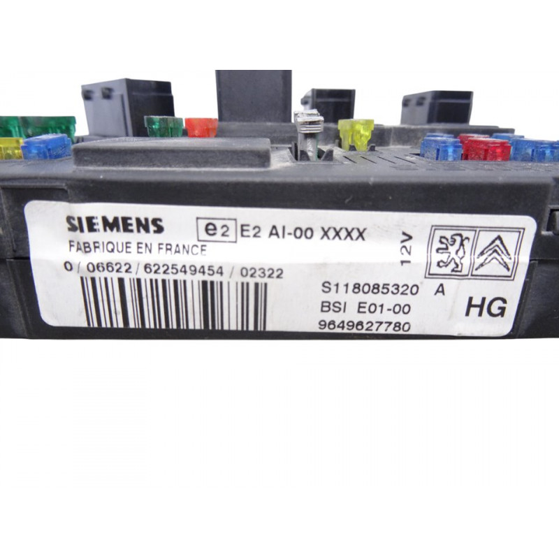 9649627780 CAJA RELES / FUSIBLES CITROEN BERLINGO