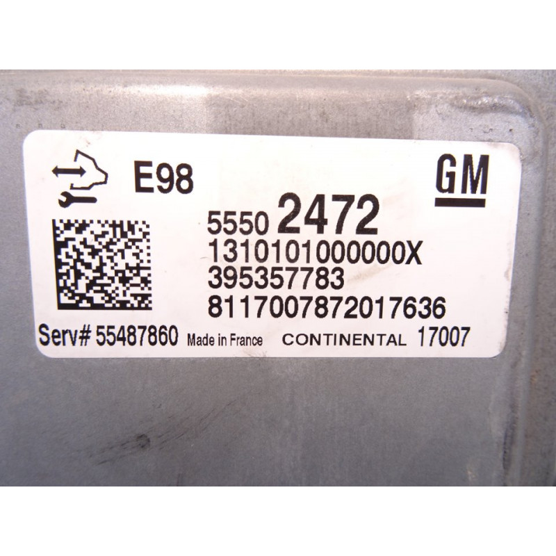 55502472 CENTRALITA MOTOR UCE OPEL INSIGNIA BERLINA Expression 2017 55502472 215262 OPEL - 2