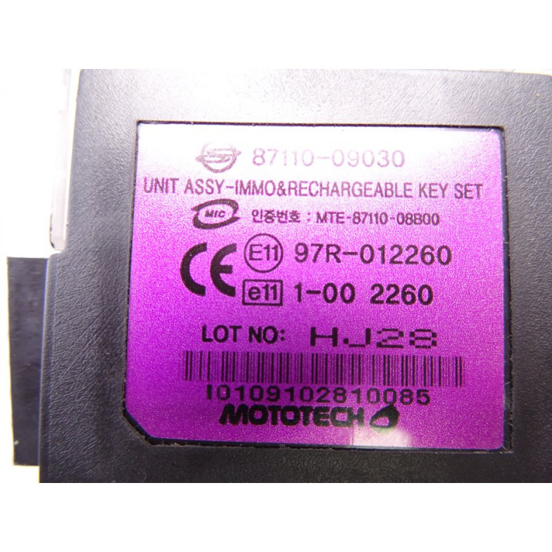 8711009030 ANTIRROBO / LLAVE CONTACTO SSANGYONG ACTYON 200 Xdi 2010 8711009030 212545 SSANGYONG - 1