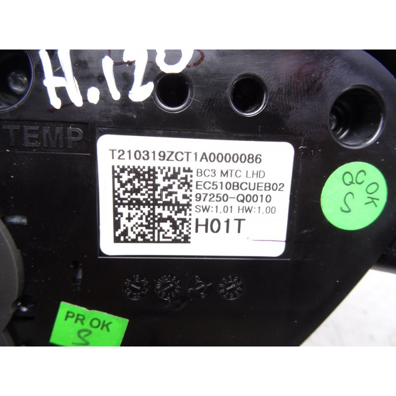 97250Q0010 MANDO CALEFACCION / AIRE ACONDICIONADO HYUNDAI I20 (BC3) ESSENCE 2021 97250Q0010 215319 HYUNDAI - 3