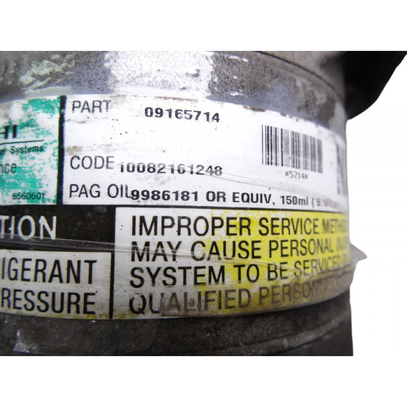 09165714 COMPRESOR AIRE ACONDICIONADO OPEL ASTRA G BERLINA Comfort 2003 09165714 212534 OPEL - 1