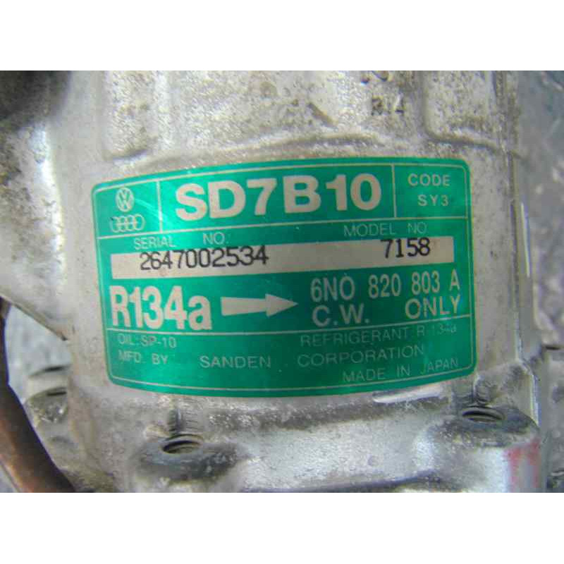 6N0820803A COMPRESOR AIRE ACONDICIONADO VOLKSWAGEN POLO III (6N1)