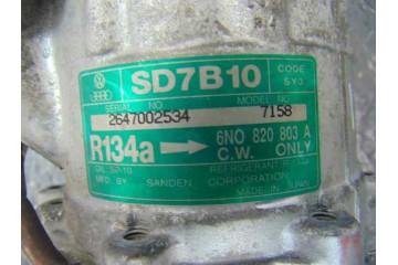 6N0820803A  COMPRESOR AIRE ACONDICIONADO VOLKSWAGEN POLO III (6N1) Básico 1995 6N0820803A 179399 VOLKSWAGEN - 5