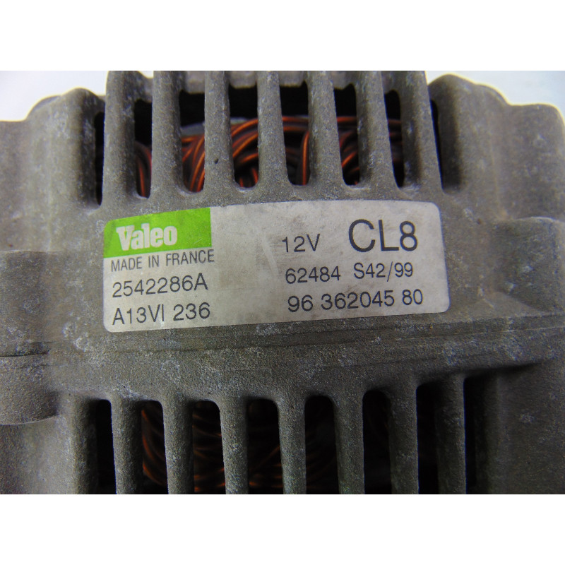 9636204580  ALTERNADOR PEUGEOT 206 XR 2000 9636204580 202032 PEUGEOT - 1