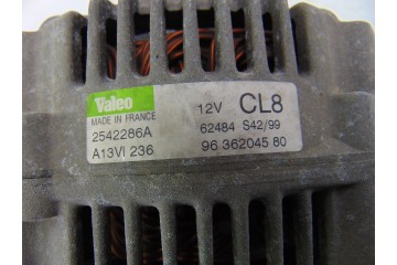 9636204580  ALTERNADOR PEUGEOT 206 XR 2000 9636204580 202032 PEUGEOT - 1