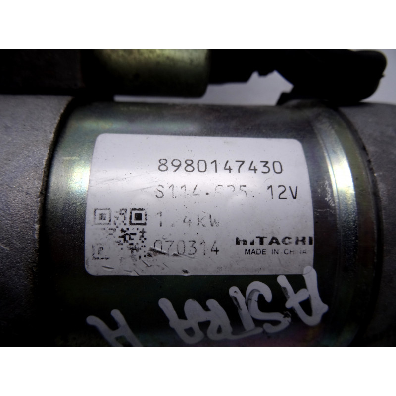 8980147430 MOTOR ARRANQUE OPEL ASTRA H BERLINA Cosmo 2007 8980147430 210112 OPEL - 2